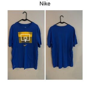 Nike Blue Tee with Basketball Graphic